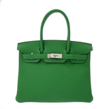 HERMES エルメス バーキン 30 バンブー W刻印(2024年頃) レディース トゴ ハンドバッグ Aランク 中古 銀蔵