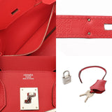 HERMES エルメス バーキン 30 ルージュガランス □O刻印(2011年頃) レディース ヴォーエプソン ハンドバッグ Bランク 中古 銀蔵