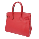 HERMES エルメス バーキン 30 ルージュガランス □O刻印(2011年頃) レディース ヴォーエプソン ハンドバッグ Bランク 中古 銀蔵