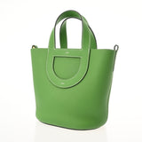 HERMES エルメス インザループ 18 ヴェールユッカ W刻印(2024年頃) レディース トリヨンクレマンス ヴォースイフト ハンドバッグ Aランク 中古 銀蔵