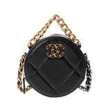 CHANEL シャネル シャネル19 チェーンショルダーバッグ ブラック AP0945 レディース ラムスキン ショルダーバッグ ABランク 中古 銀蔵