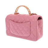 CHANEL シャネル マトラッセ スモールトップハンドルフラップバッグ ピンク AS4362 レディース ラムスキン ハンドバッグ ABランク 中古 銀蔵