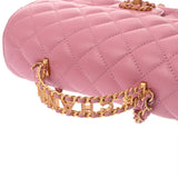 CHANEL シャネル マトラッセ スモールトップハンドルフラップバッグ ピンク AS4362 レディース ラムスキン ハンドバッグ ABランク 中古 銀蔵