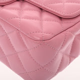 CHANEL シャネル マトラッセ スモールトップハンドルフラップバッグ ピンク AS4362 レディース ラムスキン ハンドバッグ ABランク 中古 銀蔵