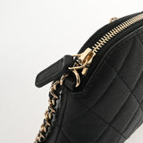 CHANEL シャネル マトラッセ タイムレスクラシック チェーンショルダー ブラック AP4000 レディース キャビアスキン ショルダーバッグ Aランク 中古 銀蔵