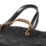 CHANEL シャネル マトラッセ ショッピングバッグ ブラック AS5315 レディース ラムスキン ハンドバッグ Aランク 中古 銀蔵