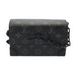 LOUIS VUITTON ルイヴィトン モノグラムエクリプス スティーマー ウェアラブルウォレット ブラック M81783 メンズ モノグラムキャンバス ショルダーバッグ Aランク 中古 銀蔵
