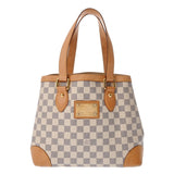 LOUIS VUITTON ルイヴィトン ダミエアズール ハムステッド PM ホワイト N51207 レディース ダミエキャンバス ハンドバッグ Bランク 中古 銀蔵