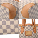 LOUIS VUITTON ルイヴィトン ダミエアズール ハムステッド PM ホワイト N51207 レディース ダミエキャンバス ハンドバッグ Bランク 中古 銀蔵
