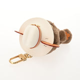 LOUIS VUITTON ルイヴィトン バッグチャーム LVルイベア ブラウン/レッド M03176 ユニセックス フェイクファー チャーム Aランク 中古 銀蔵