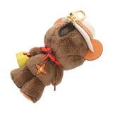 LOUIS VUITTON ルイヴィトン バッグチャーム LVルイベア ブラウン/レッド M03176 ユニセックス フェイクファー チャーム Aランク 中古 銀蔵