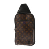 LOUIS VUITTON ルイヴィトン モノグラムマカサー アヴェニュースリングバッグ ブラック/グレー M46327 メンズ ダミエキャンバス ボディバッグ ABランク 中古 銀蔵