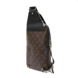 LOUIS VUITTON ルイヴィトン モノグラムマカサー アヴェニュースリングバッグ ブラック/グレー M46327 メンズ ダミエキャンバス ボディバッグ ABランク 中古 銀蔵