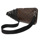 LOUIS VUITTON ルイヴィトン モノグラムマカサー アヴェニュースリングバッグ ブラック/グレー M46327 メンズ ダミエキャンバス ボディバッグ ABランク 中古 銀蔵