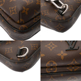 LOUIS VUITTON ルイヴィトン モノグラムマカサー アヴェニュースリングバッグ ブラック/グレー M46327 メンズ ダミエキャンバス ボディバッグ ABランク 中古 銀蔵