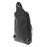 LOUIS VUITTON ルイヴィトン ダミエグラフィット アヴェニュースリングバッグ ブラック/グレー N45302 メンズ ダミエキャンバス ボディバッグ ABランク 中古 銀蔵