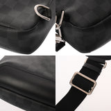 LOUIS VUITTON ルイヴィトン ダミエグラフィット アヴェニュースリングバッグ ブラック/グレー N45302 メンズ ダミエキャンバス ボディバッグ ABランク 中古 銀蔵