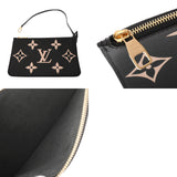 LOUIS VUITTON ルイヴィトン モノグラム ネヴァーフル MM ブラック/ベージュ M58907 ユニセックス レザー トートバッグ Aランク 中古 銀蔵