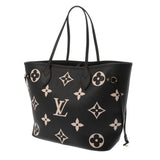 LOUIS VUITTON ルイヴィトン モノグラム ネヴァーフル MM ブラック/ベージュ M58907 ユニセックス レザー トートバッグ Aランク 中古 銀蔵