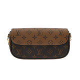 LOUIS VUITTON ルイヴィトン モノグラムリバース ウォレットオンチェーンアイビー ブラウン M26587 レディース モノグラムキャンバス ショルダーバッグ Aランク 中古 銀蔵