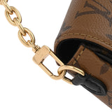 LOUIS VUITTON ルイヴィトン モノグラムリバース ウォレットオンチェーンアイビー ブラウン M26587 レディース モノグラムキャンバス ショルダーバッグ Aランク 中古 銀蔵