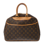 LOUIS VUITTON ルイヴィトン モノグラム ドーヴィル ブラウン M47270 レディース モノグラムキャンバス ハンドバッグ Bランク 中古 銀蔵