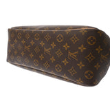 LOUIS VUITTON ルイヴィトン モノグラム ドーヴィル ブラウン M47270 レディース モノグラムキャンバス ハンドバッグ Bランク 中古 銀蔵