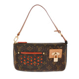 LOUIS VUITTON ルイヴィトン モノグラムペルフォ ポシェットアクセソワ―ル オランジュ M95185 ユニセックス モノグラムキャンバス ハンドバッグ Aランク 中古 銀蔵