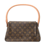 LOUIS VUITTON ルイヴィトン モノグラム ミニルーピング ブラウン M51147 レディース モノグラムキャンバス ワンショルダーバッグ Bランク 中古 銀蔵