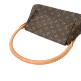LOUIS VUITTON ルイヴィトン モノグラム ミニルーピング ブラウン M51147 レディース モノグラムキャンバス ワンショルダーバッグ Bランク 中古 銀蔵