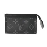 LOUIS VUITTON ルイヴィトン モノグラムエクリプス ポシェットクレ ヴォワヤ―ジュ ブラック/グレー M82276 メンズ モノグラムキャンバス キーケース Aランク 中古 銀蔵