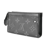 LOUIS VUITTON ルイヴィトン モノグラムエクリプス ポシェットクレ ヴォワヤ―ジュ ブラック/グレー M82276 メンズ モノグラムキャンバス キーケース Aランク 中古 銀蔵