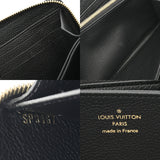 LOUIS VUITTON ルイヴィトン モノグラムアンプラント ジッピーウォレット ノワール M61864 レディース レザー 長財布 Aランク 中古 銀蔵