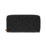 LOUIS VUITTON ルイヴィトン モノグラムアンプラント ジッピーウォレット ノワール M61864 レディース レザー 長財布 Aランク 中古 銀蔵