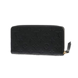 LOUIS VUITTON ルイヴィトン モノグラムアンプラント ジッピーウォレット ノワール M61864 レディース レザー 長財布 Aランク 中古 銀蔵