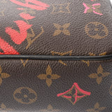 LOUIS VUITTON ルイヴィトン モノグラム サッククール フォーリンラブ レッド/ブラウン M45890 レディース モノグラムキャンバス ショルダーバッグ Aランク 中古 銀蔵