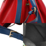 LOUIS VUITTON ルイヴィトン エピ ノエ トリコロール カスティリアンレッド/トレドブルー M44084 レディース エピレザー ショルダーバッグ Bランク 中古 銀蔵