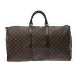LOUIS VUITTON ルイヴィトン ダミエ キーポル 50 ブラウン N41427 ユニセックス ダミエキャンバス ボストンバッグ Bランク 中古 銀蔵
