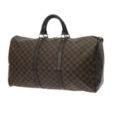 LOUIS VUITTON ルイヴィトン ダミエ キーポル 50 ブラウン N41427 ユニセックス ダミエキャンバス ボストンバッグ Bランク 中古 銀蔵