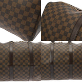 LOUIS VUITTON ルイヴィトン ダミエ キーポル 50 ブラウン N41427 ユニセックス ダミエキャンバス ボストンバッグ Bランク 中古 銀蔵