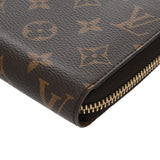 LOUIS VUITTON ルイヴィトン モノグラム ジッピーウォレット ブラウン M42616 レディース モノグラムキャンバス 長財布 ABランク 中古 銀蔵