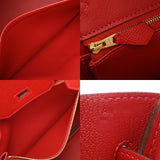 HERMES エルメス バーキン 30 ルージュカザック レディース ヴォーエプソン ハンドバッグ Aランク 中古 銀蔵