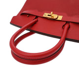 HERMES エルメス バーキン 30 ルージュカザック レディース ヴォーエプソン ハンドバッグ Aランク 中古 銀蔵