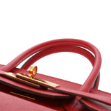 HERMES エルメス バーキン 30 ルージュカザック レディース ヴォーエプソン ハンドバッグ Aランク 中古 銀蔵