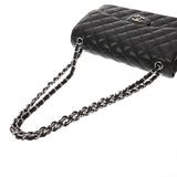 CHANEL シャネル マトラッセ チェーンショルダー 30cm Wフラップ ブラック A58600 レディース キャビアスキン ショルダーバッグ Aランク 中古 銀蔵