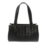 CHANEL シャネル チョコバー ブラック レディース ラムスキン ハンドバッグ Bランク 中古 銀蔵