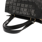CHANEL シャネル チョコバー ブラック レディース ラムスキン ハンドバッグ Bランク 中古 銀蔵