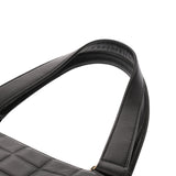 CHANEL シャネル チョコバー ブラック レディース ラムスキン ハンドバッグ Bランク 中古 銀蔵