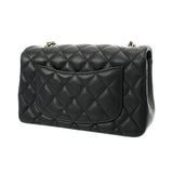 CHANEL シャネル マトラッセ ミニフラップバッグ 20 ブラック A69900 レディース ラムスキン ショルダーバッグ Aランク 中古 銀蔵