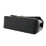 CHANEL シャネル マトラッセ ミニフラップバッグ 20 ブラック A69900 レディース ラムスキン ショルダーバッグ Aランク 中古 銀蔵